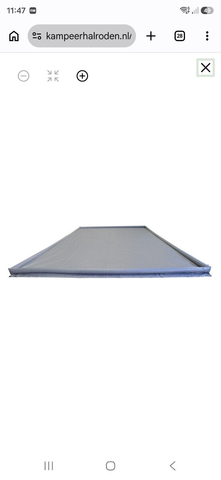 airbarrier/ vloerkleed met luchtbanden., Ophalen, Gebruikt