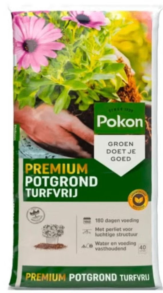 3x 40l Pokon premium turfvrije potgrond, Ophalen, Potgrond