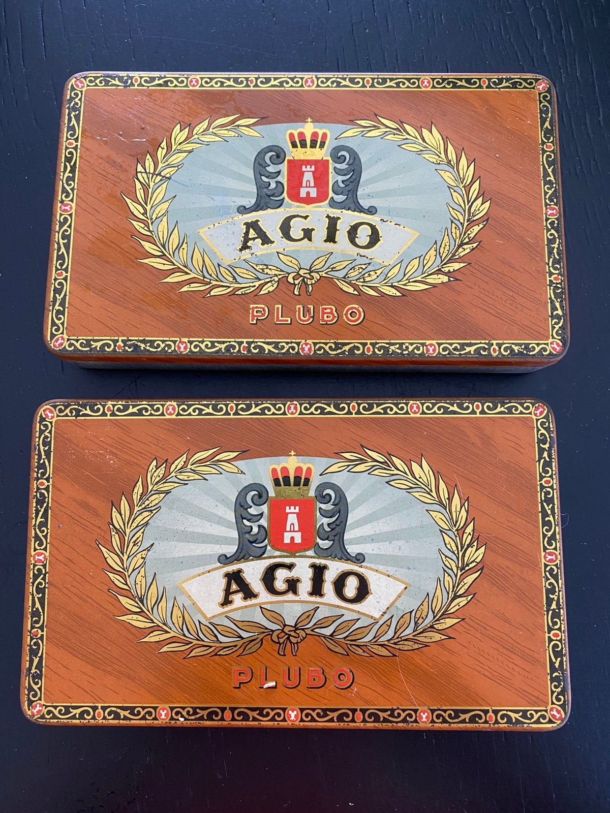 Agio - sigaren blikjes, Verzamelen, Blikken, Gebruikt, Ophalen of Verzenden