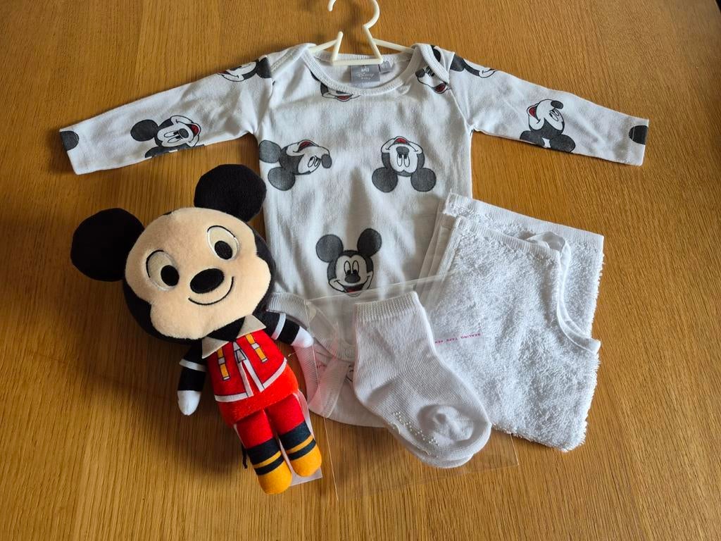 BABYROMPER (SET) MICKY MOUSE MAAT 62 NIEUW, Kinderen en Baby's, Babykleding | Maat 62, Ophalen, Nieuw, Jongetje of Meisje