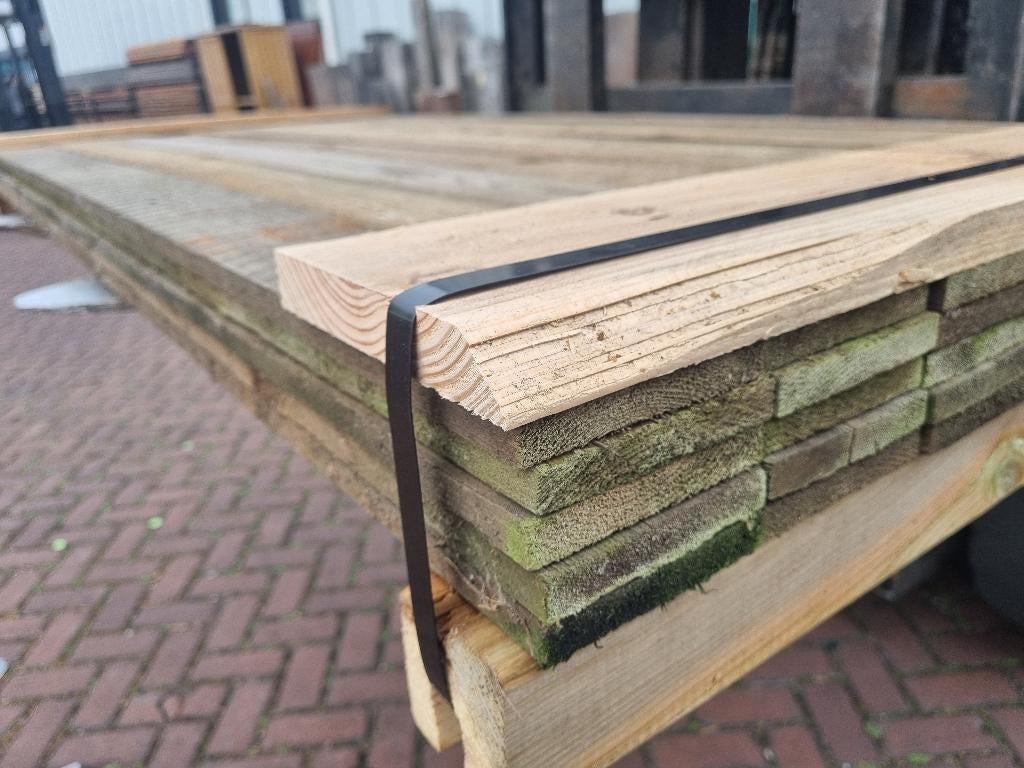 42 Planken geïmpregneerd +/- 1.5x10.0 cm - nr: TP625, Ophalen, Nieuw, 180 tot 250 cm, Planken