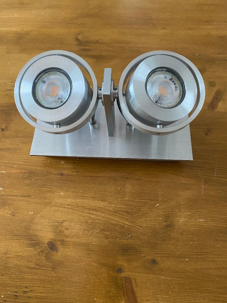 plafond spot zilver/aluminium kleur ledverlichting, Ophalen, GU10, Opbouwspot, Dimbaar
