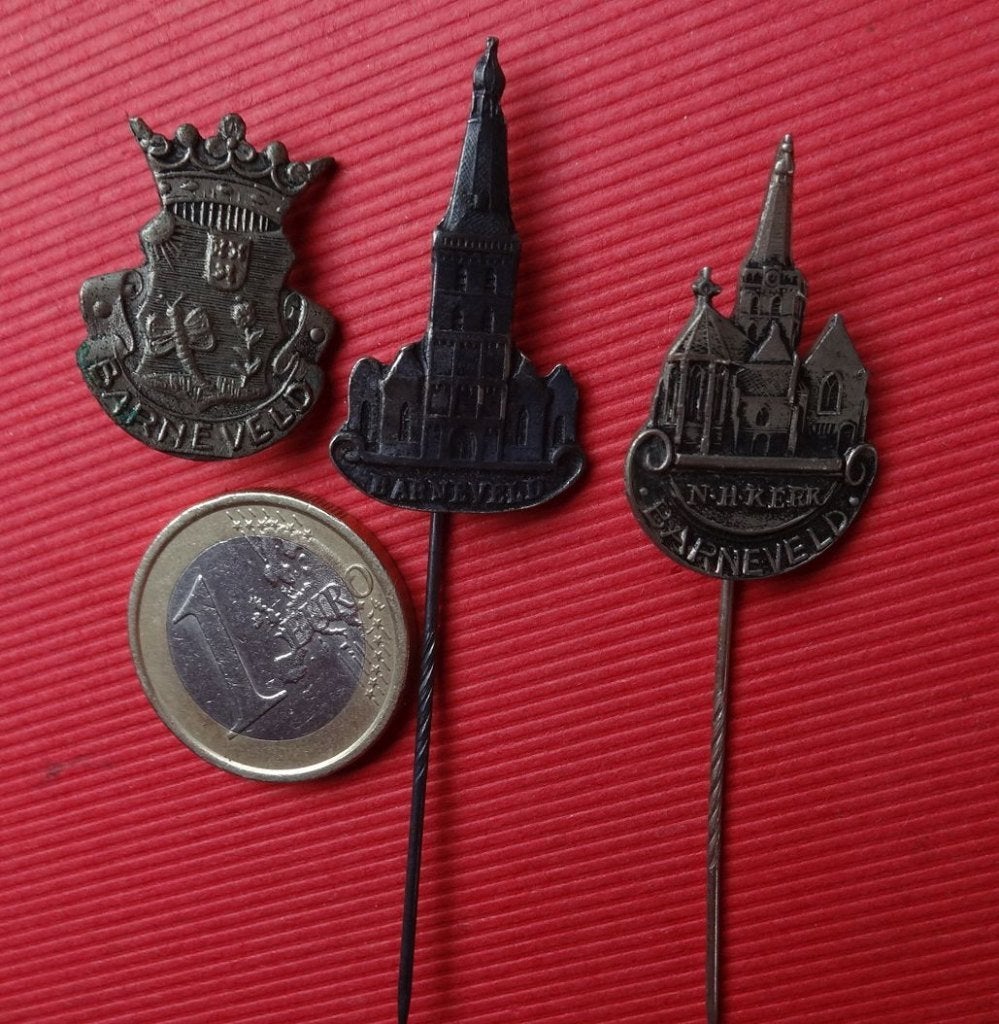 3x toeristische Speldjes BARNEVELD (13), Ophalen of Verzenden, Gebruikt, Stad of Land, Speldje of Pin