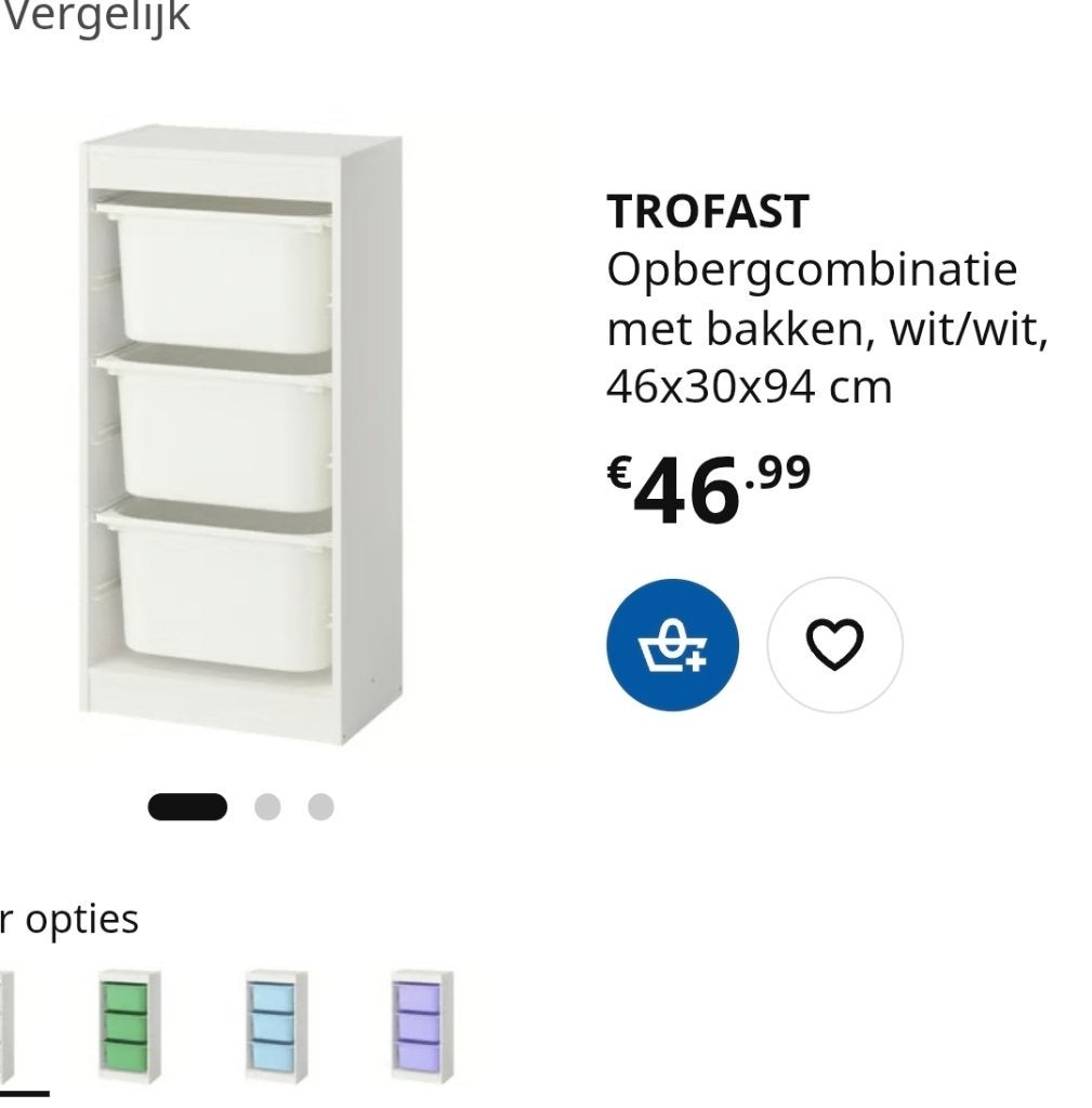 Ikea Trofast opbergcombinatie, Ophalen, Gebruikt, Kast, 75 tot 100 cm