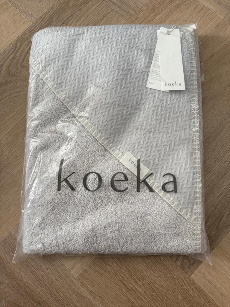 Koeka baby omslagdoek teddy zilvergrijs 100% katoen (NIEUW), Ophalen of Verzenden, Nieuw