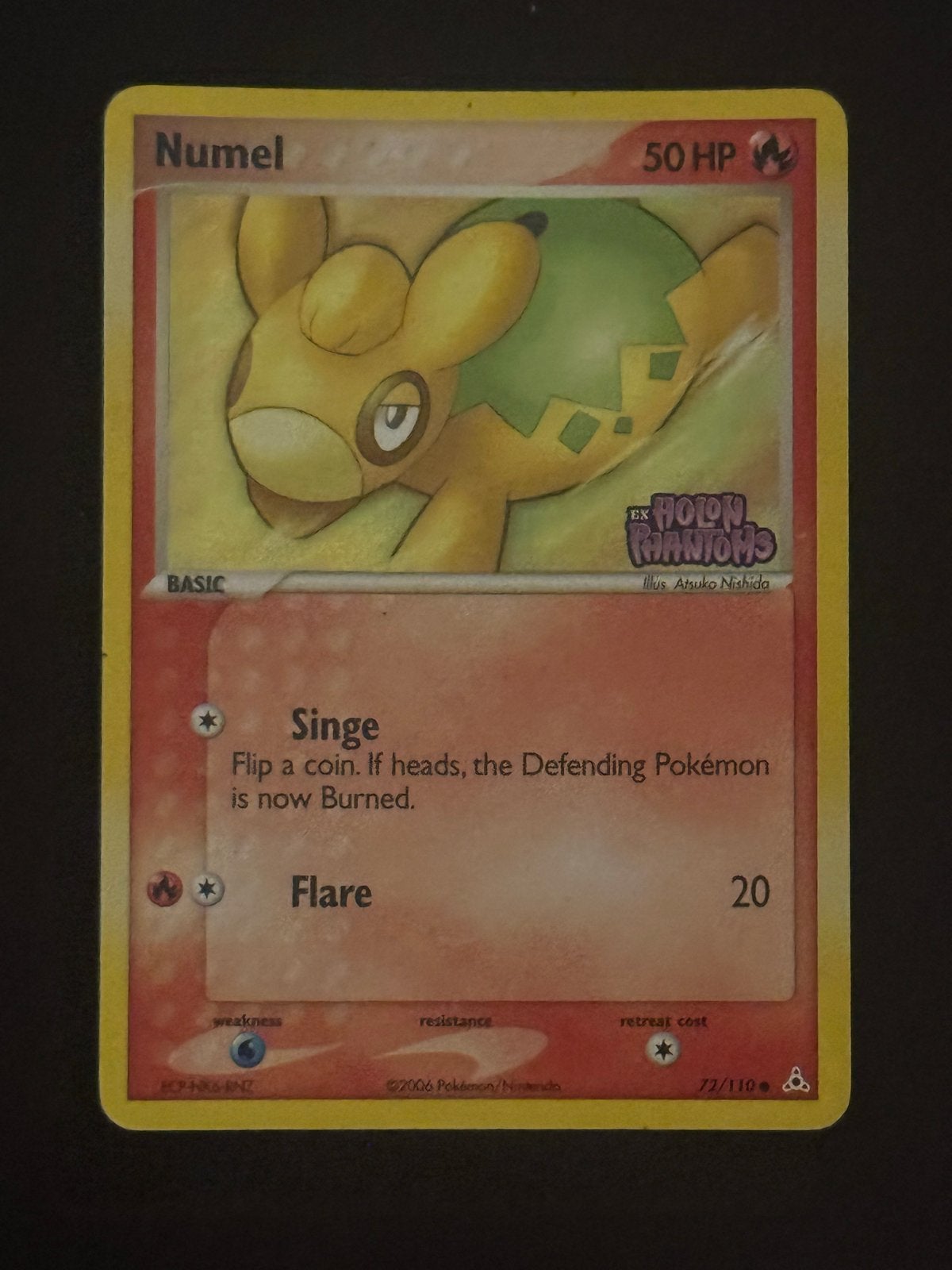 Numel EX Holon Phantoms 72/110 stamped rev holo, Ophalen of Verzenden, Gebruikt, Losse kaart