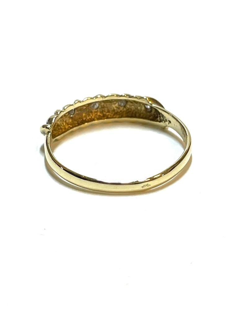 14k gouden ring met diamant, -, -, Ophalen of Verzenden, Zo goed als nieuw