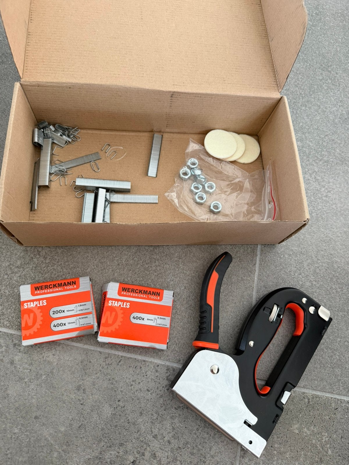 Werckman nietmachine + accessoires, Ophalen of Verzenden, Zo goed als nieuw