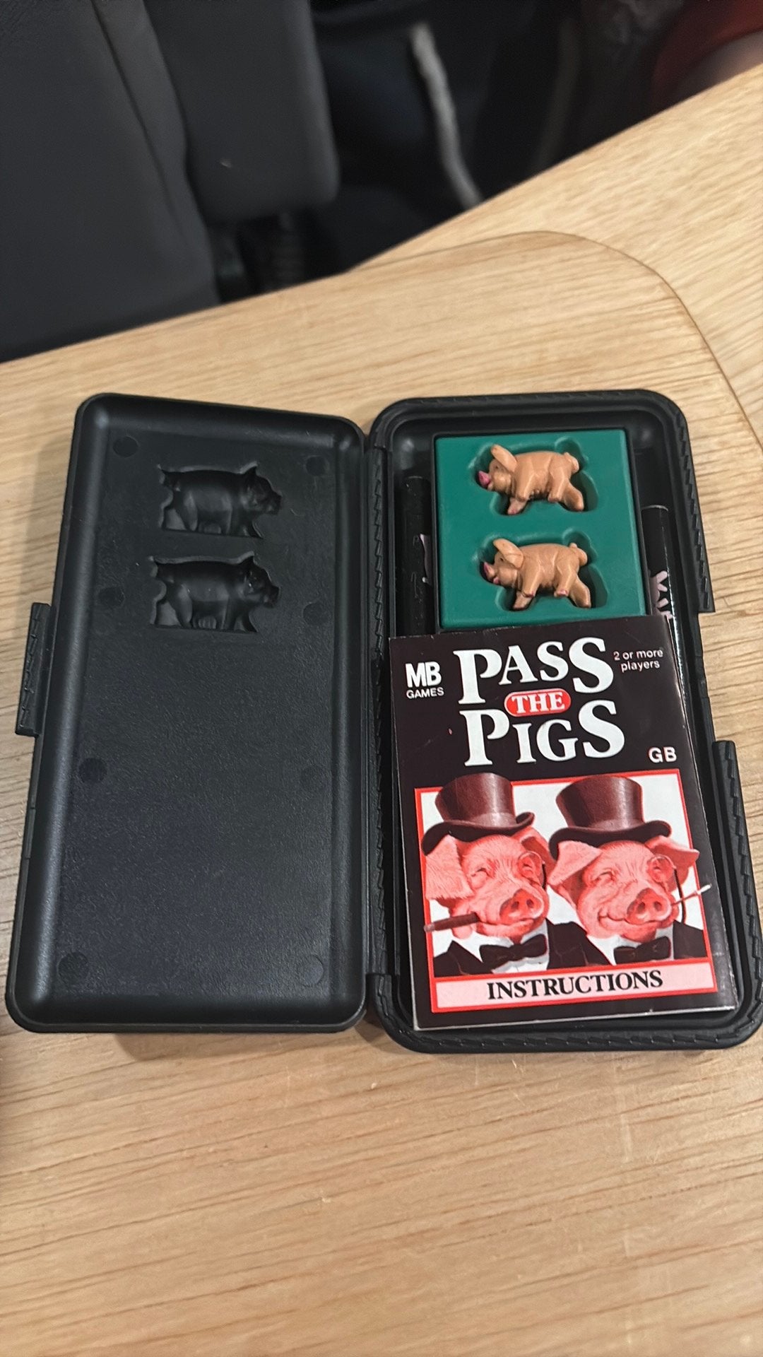 MB reis spel Pass The Pigs Vintage, Verzenden, Zo goed als nieuw