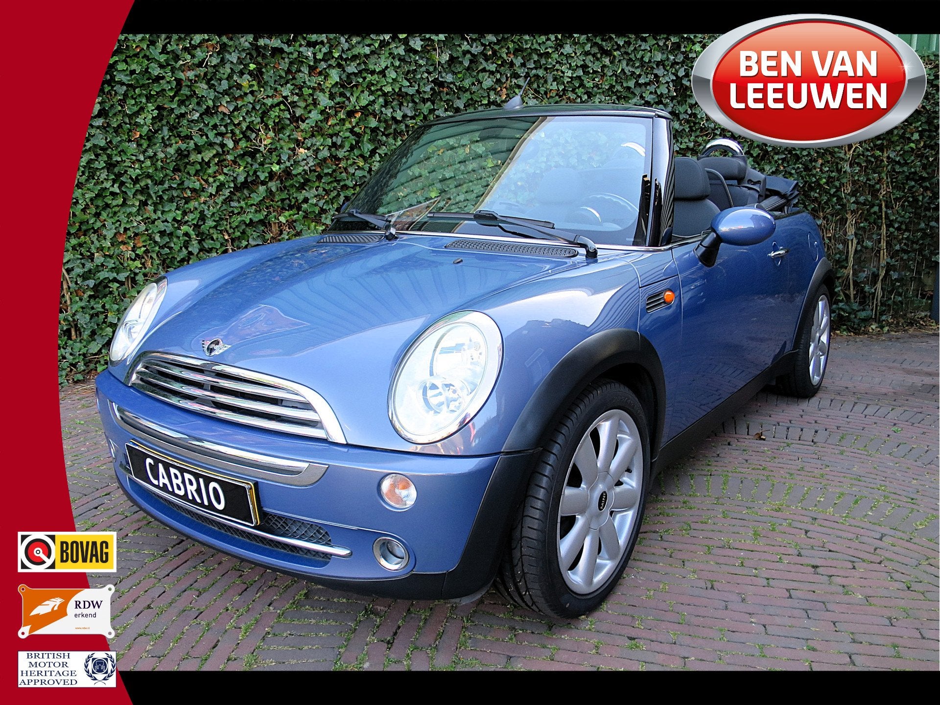 MINI Cabrio 1.6 Cooper Pepper R52 NL-auto, Clima, Cruise con, Auto's, Stof, Gebruikt, 4 cilinders, 116 pk