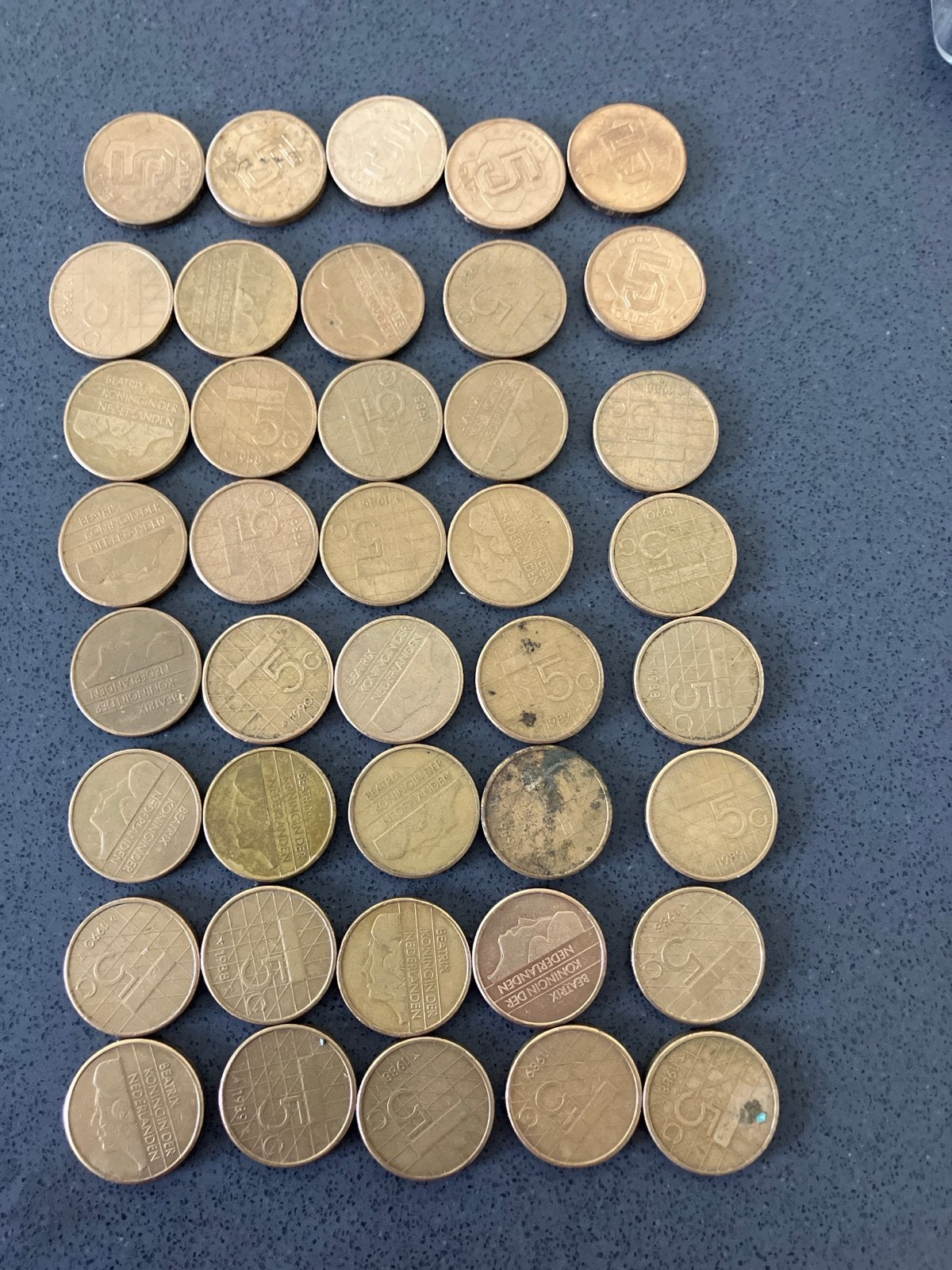 Nederlandse 5 Gulden Munten Koningin Beatrix (diverse jaren), Postzegels en Munten, Munten | Nederland, Ophalen of Verzenden, Koningin Beatrix