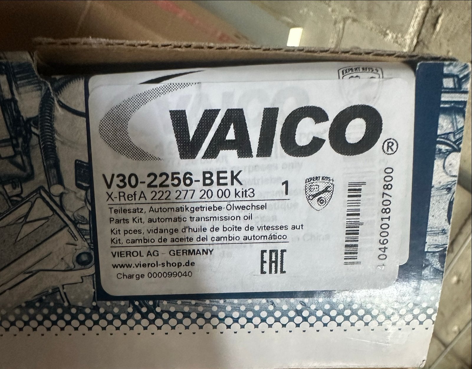 Origineel Vaico Automaatbak Filter Mercedes W447 Kwaliteit, Ophalen of Verzenden, Nieuw, Mercedes-Benz