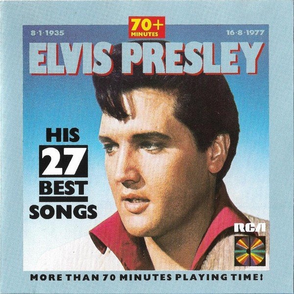 Elvis Presley - His 27 best songs, Ophalen of Verzenden, Zo goed als nieuw, Rock, Inclusief doosje