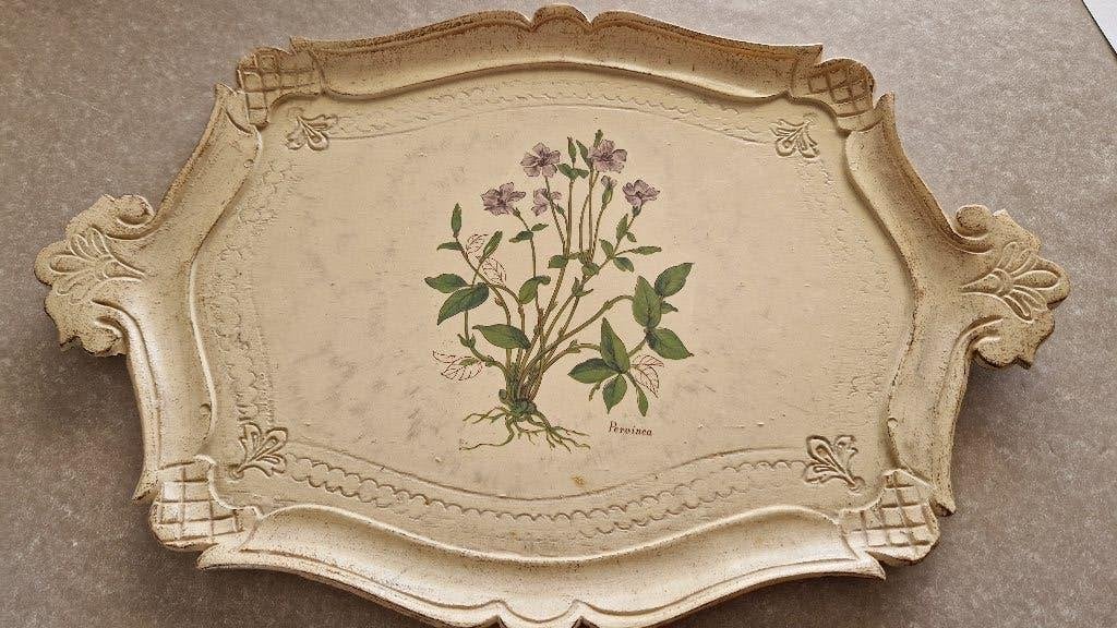 oud houten italiaans dienbord, Antiek en Kunst, Curiosa en Brocante, Ophalen of Verzenden