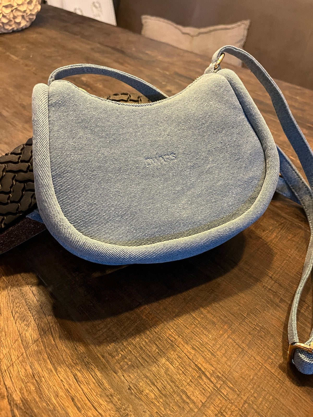 Nieuwe DWRS slippers/muiltjes + nieuw DWRS tasje, Ophalen of Verzenden, Nieuw, Blauw, Sandalen of Muiltjes