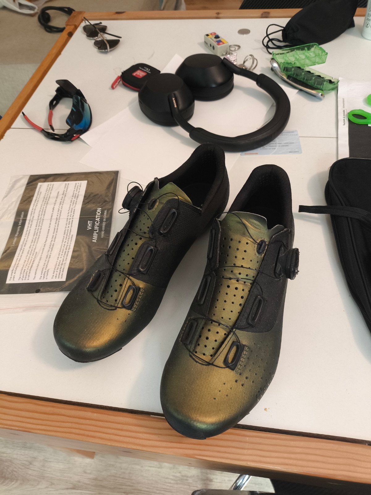 Fietsschoenen Fizik overcurve tempo R4, mt 40.5, groen, Gebruikt, Dames, Schoenen, Ophalen of Verzenden