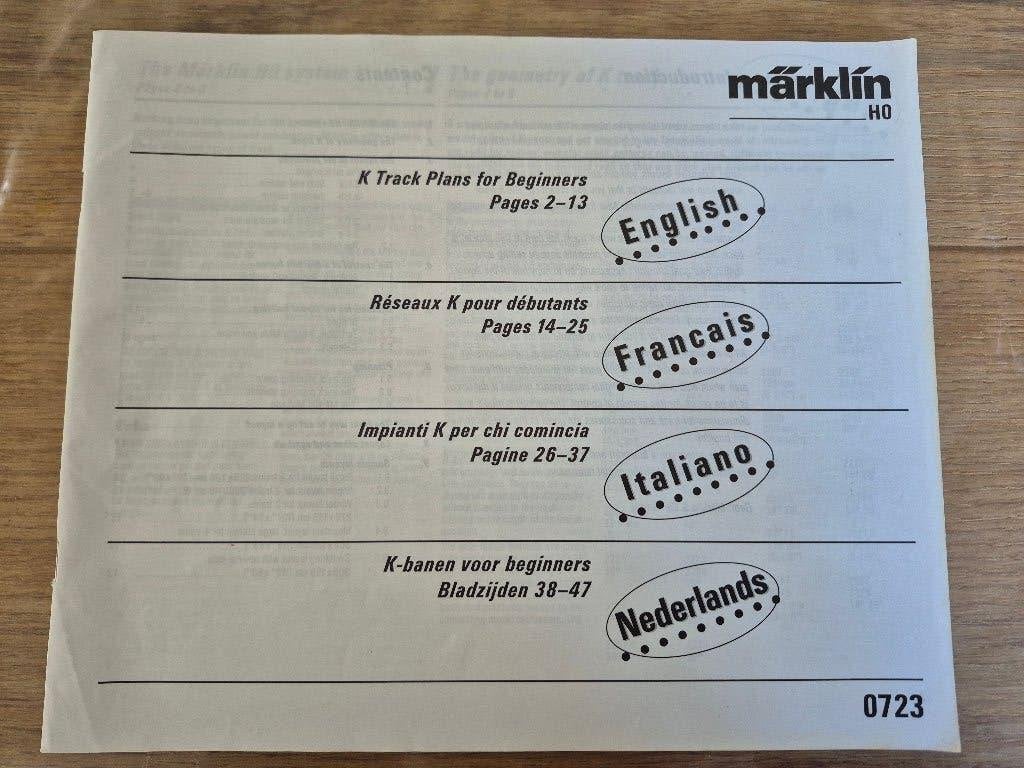 Marklin 0723 k-banen voor beginners., Wisselstroom, Gebruikt, Märklin, Boek, Tijdschrift of Catalogus