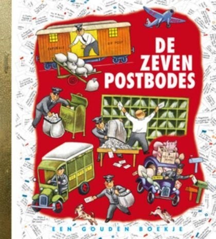 Gouden boekje: De zeven postbodes, Boeken, Kinderboeken | Kleuters, Fictie algemeen, Jongen of Meisje, Zo goed als nieuw, 4 jaar