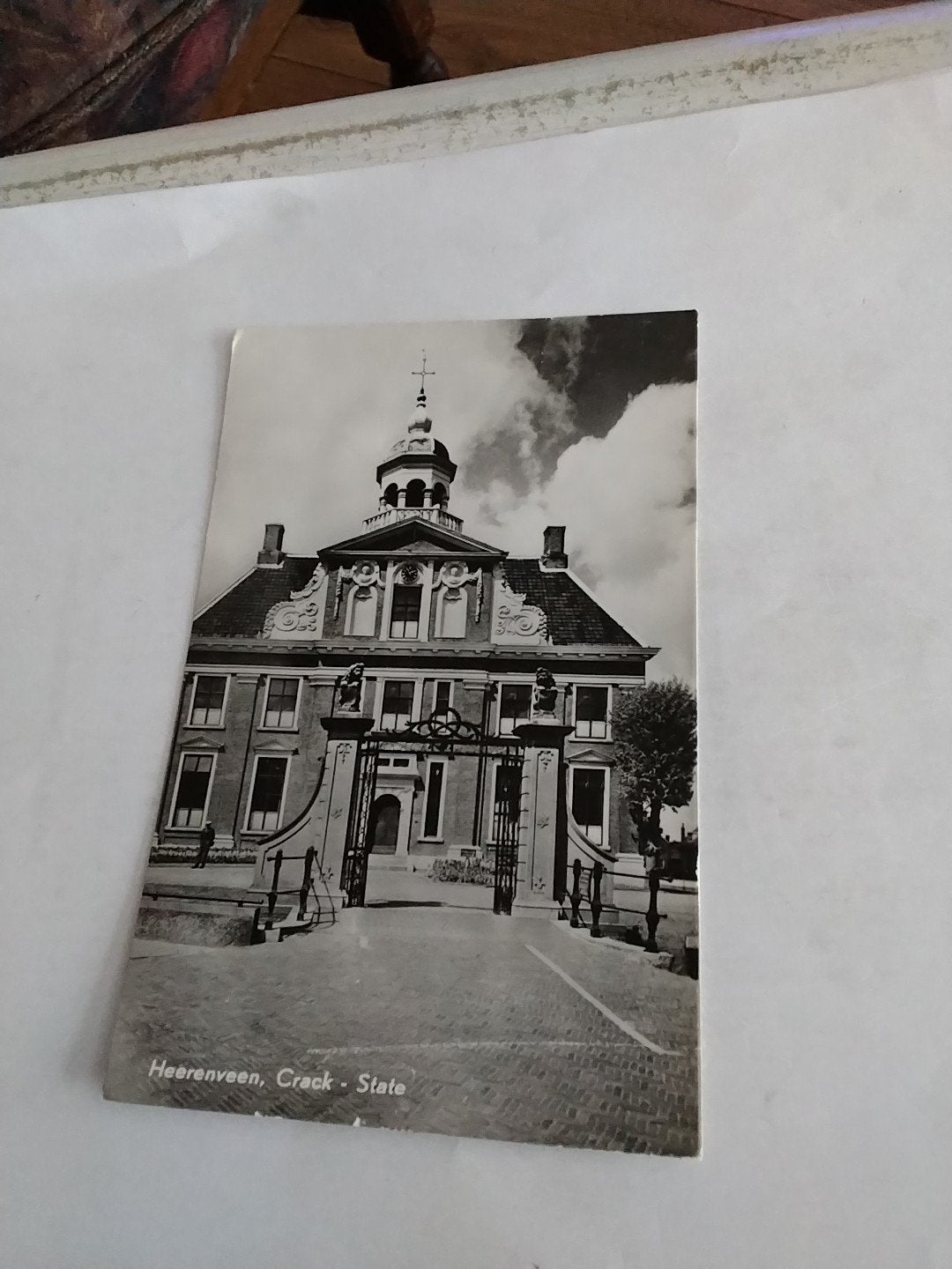 Oude Ansichtkaart Heerenveen, Crackstate, Verzamelen, Ophalen of Verzenden, 1920 tot 1940, Ongelopen, Friesland