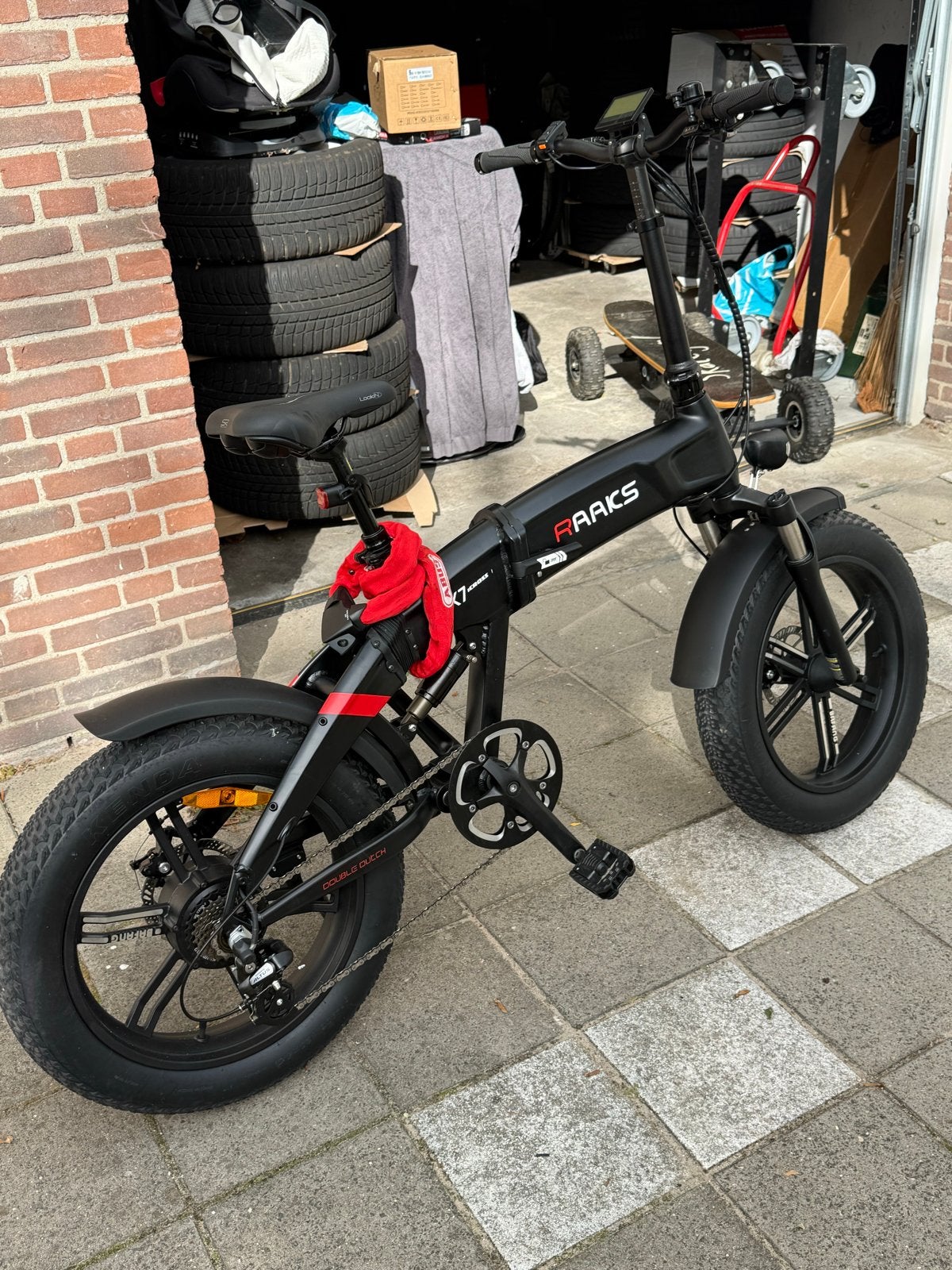 Raaks X7 Cross elektrische vouwfiets - Zo goed als nieuw, Zo goed als nieuw, Minder dan 47 cm, 50 km per accu of meer, Ophalen