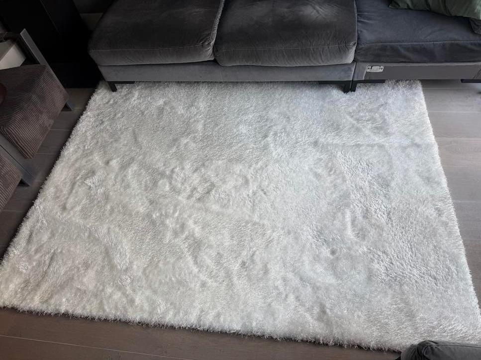 Mooi wit Vloerkleed Bilbao 170x230 wit, Ophalen, Wit, 150 tot 200 cm, Rechthoekig