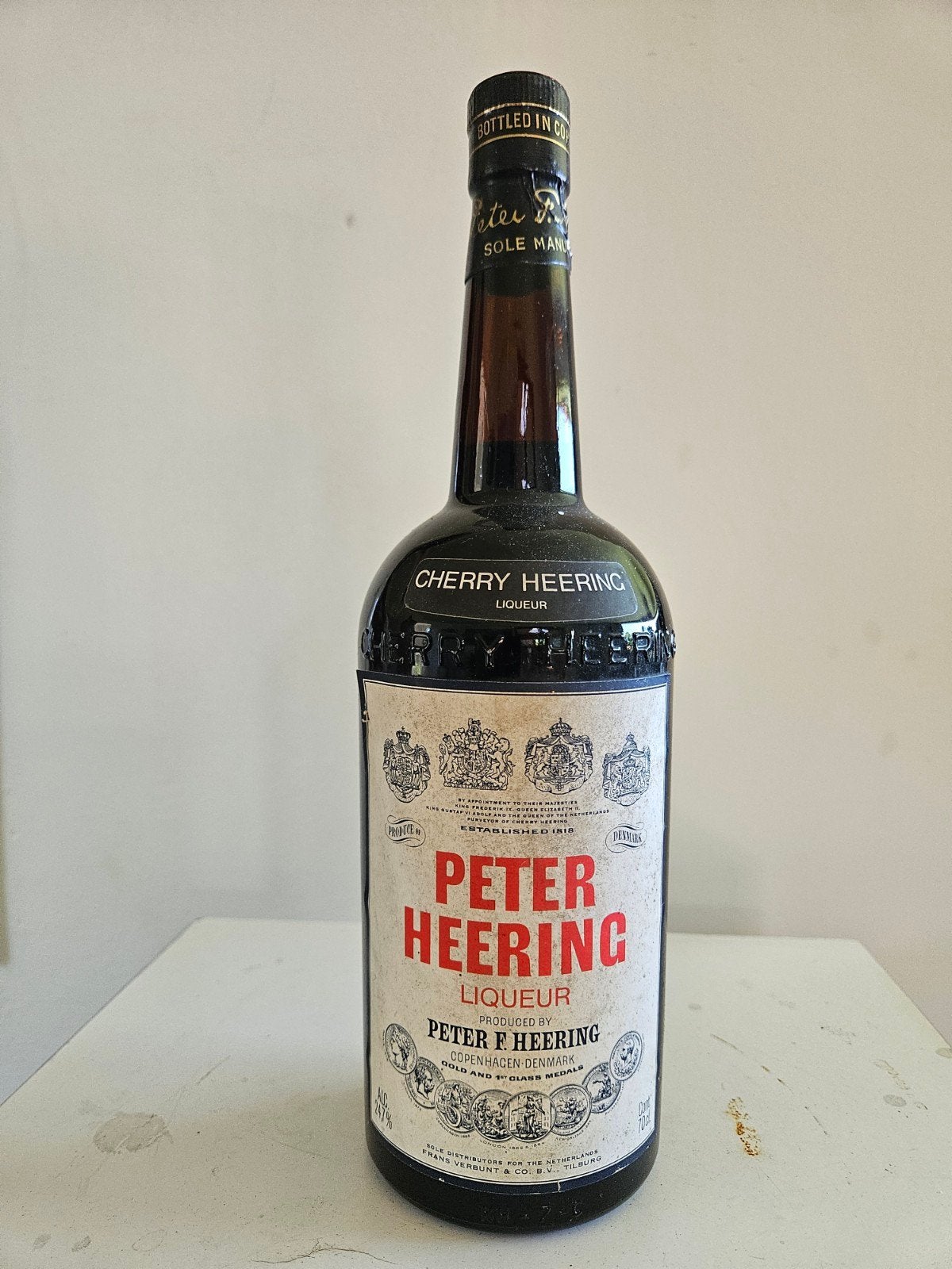 Vintage Cherry Heering 1970 70cl - Ongeopende fles, Ophalen of Verzenden, Gebruikt, Overige typen