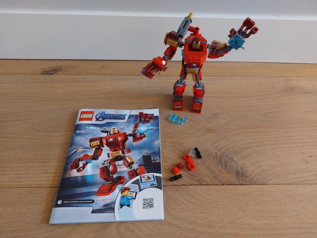 Lego Marvel Iron Man Mecha #76140, Ophalen, Compleet, Marvel, Lego