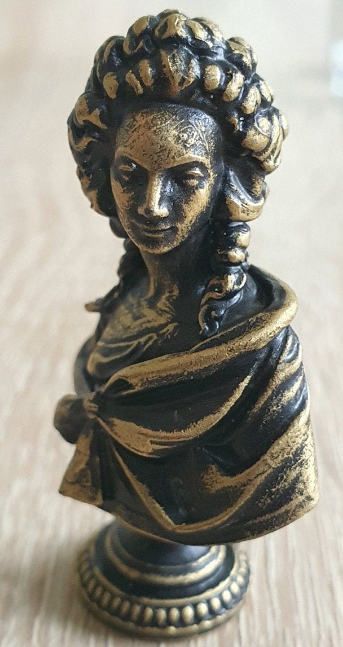 Miniatuur Buste Zwart met Gouden Accent, Decoratie, Mandysmaison, Mandysmaison@gmail.com, Nieuw