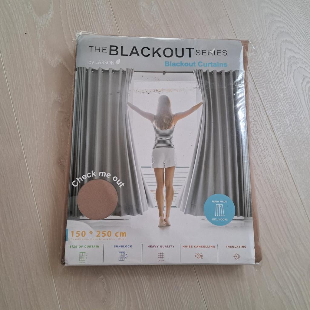 2 Larson Blackout Gordijnen 150x250 cm, Ophalen of Verzenden