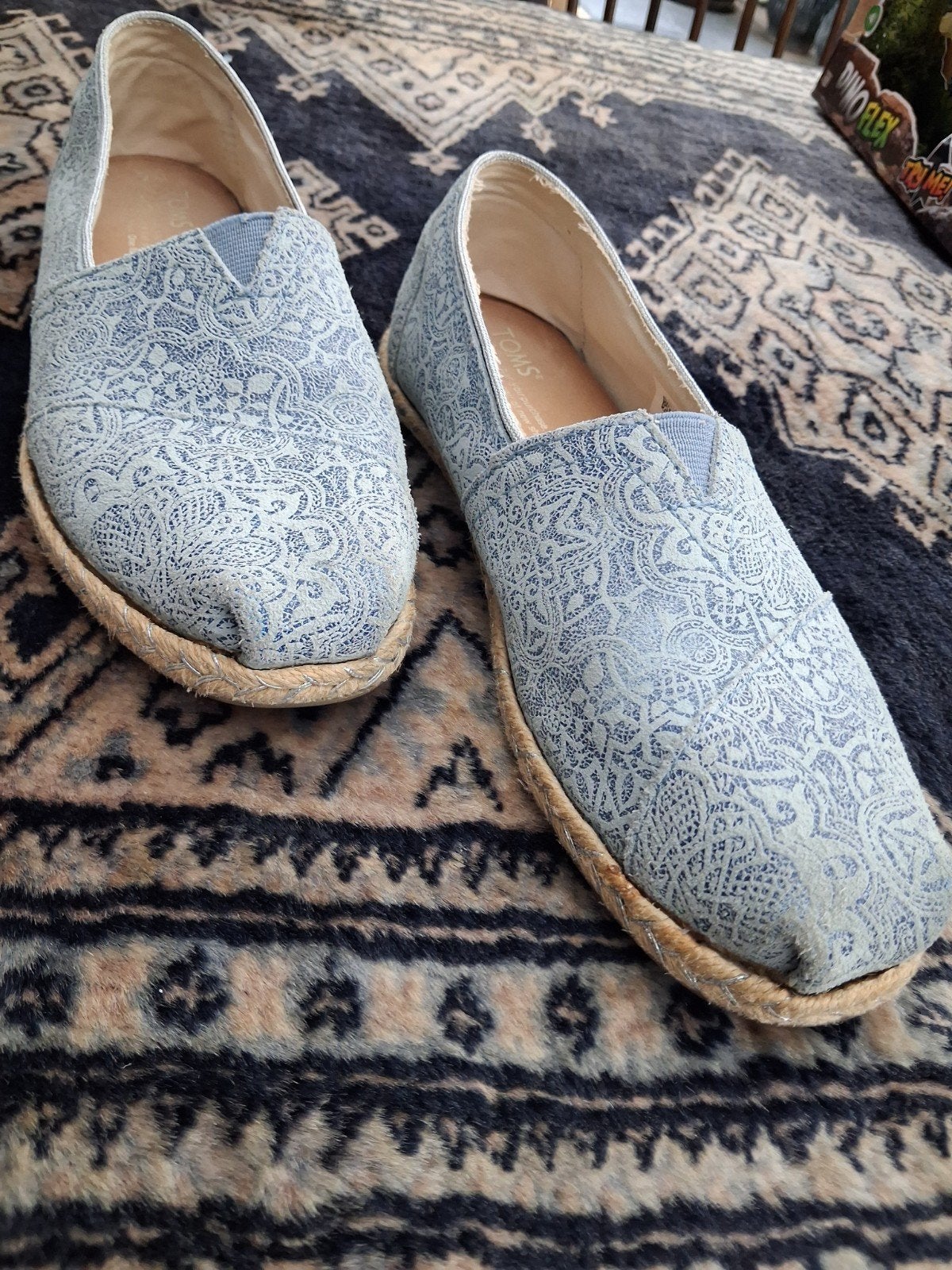 Leuke TOMS schoenen, maat 7, paar keer gedragen, TOMS, Ophalen of Verzenden, Gedragen, Espadrilles of Moccasins