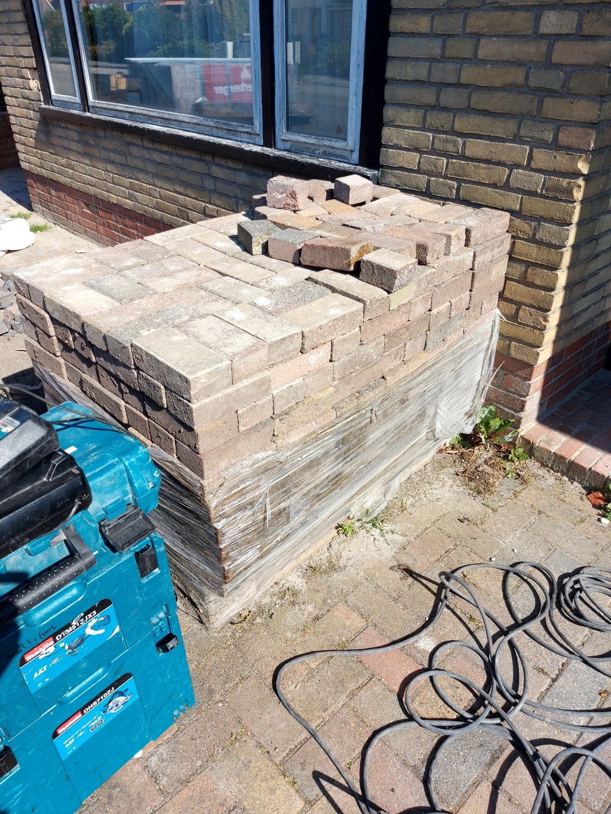 GRATIS STRAATKLINKERS, Tuin en Terras, Ophalen, Beton, Klinkers