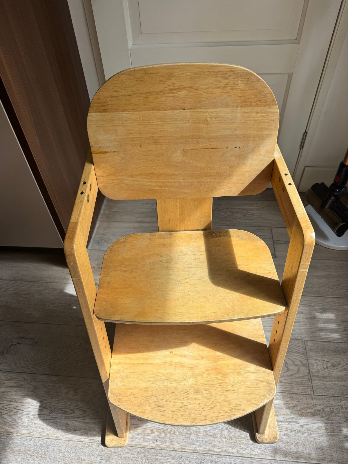 Houten kinderstoel - Meegroeistoel, Ophalen, Gebruikt, Meegroeistoel
