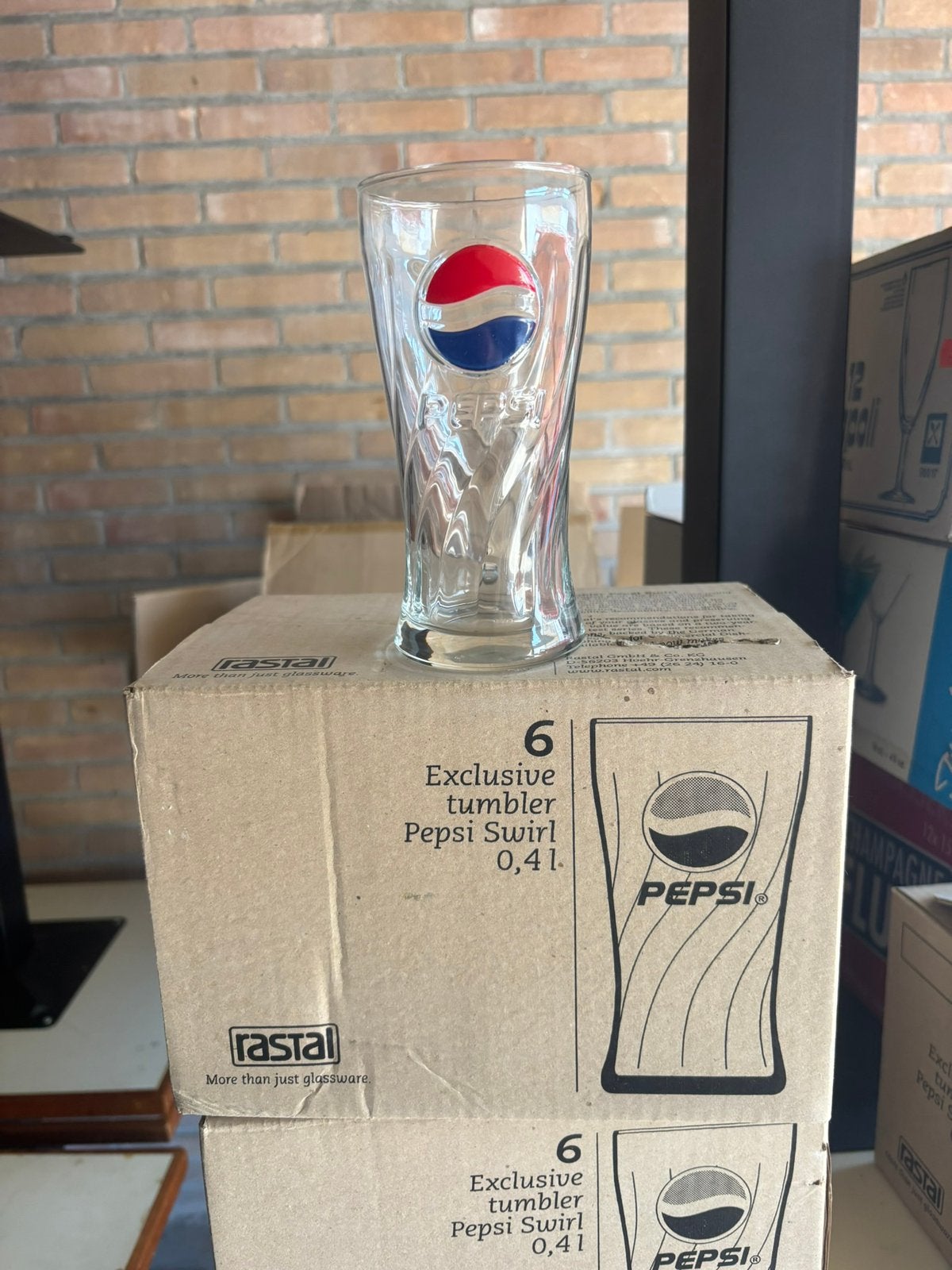 Pepsi cola glazen, Ophalen, Nieuw, Overige merken