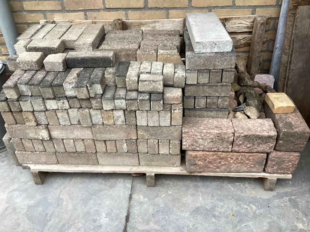 Gratis op te halen. Restant bestrating., Ophalen, Gebruikt, Overige typen
