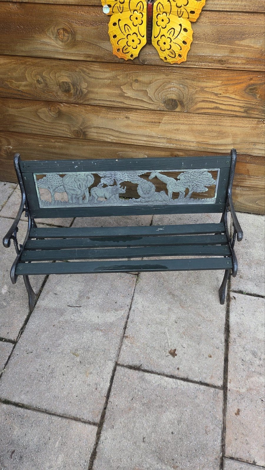 kinder tuinbankje, Tuin en Terras, Ophalen, Hout