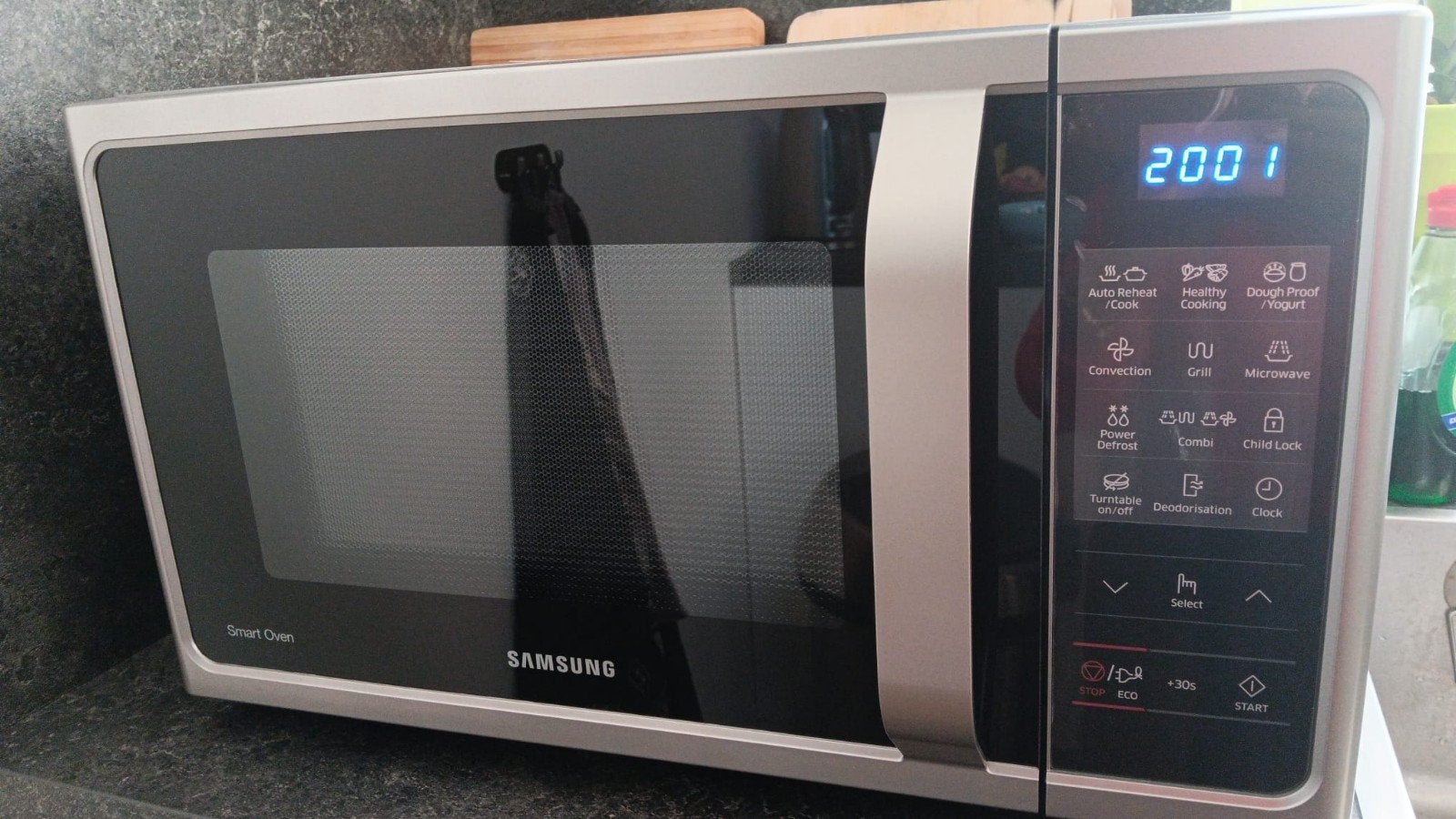 Samsung Smart Oven Combimagnetron - mv5000h, nieuw, Ophalen, Combimagnetron, Nieuw, Draaiplateau