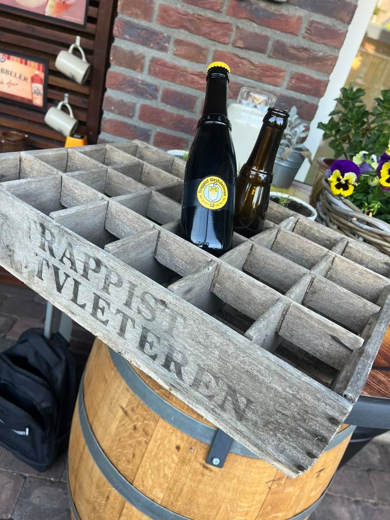 Trappist West Vleteren krat antiek oud  kratje, Ophalen of Verzenden, Zo goed als nieuw, Overige merken