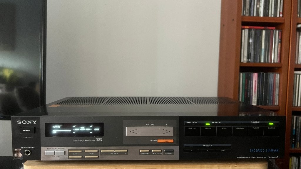 Sony TA-AX44B versterker (zeldzaam), Audio, Tv en Foto, Ophalen of Verzenden, Zo goed als nieuw, Sony, Minder dan 60 watt