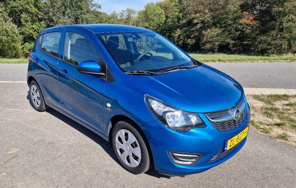 Opel Karl 1.0 Start/stop 75pk 2019 Blauw, Auto's, Voorwielaandrijving, 839 kg, Stof, Blauw