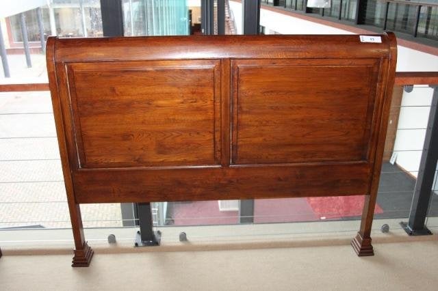NIEUW massief eiken HOOFDEIND 160 headboard Eichholtz, Ophalen, Bruin, Eichholtz, Koloniaal
