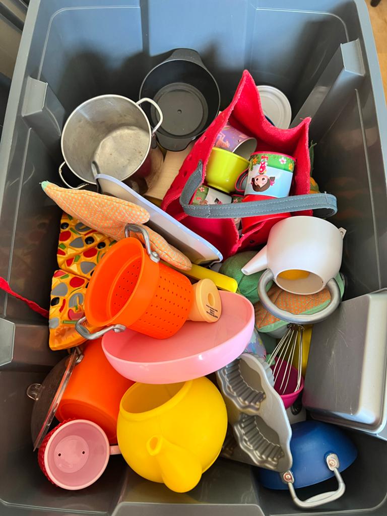 Grote set baby/kinder keuken speelgoed, Ophalen, Gebruikt, Overige typen