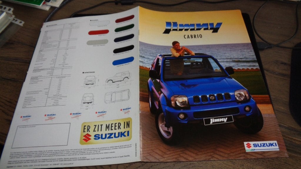 Folder  SUZUKI  JIMMY  CABRIO, Verzenden, Nieuw, Overige merken