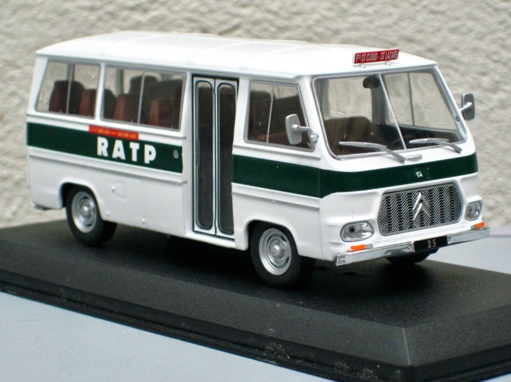 Citroen CH14 Currus Minibus RATP '72 Altaya utilitaires 1:43, Ophalen of Verzenden, Nieuw, Auto, Overige merken