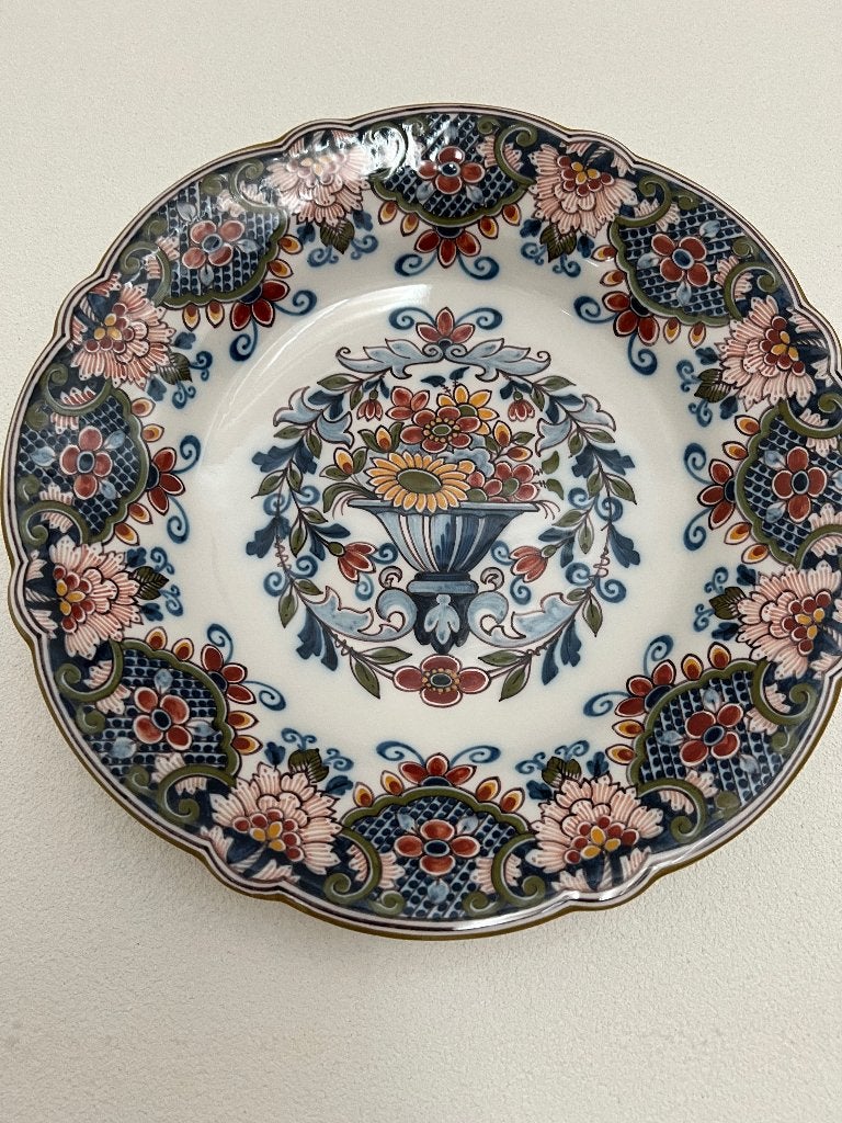 Wandborden Makkumer Aardewerk Kon. Tichelaar 33 cm., Ophalen, Zo goed als nieuw, Overige typen