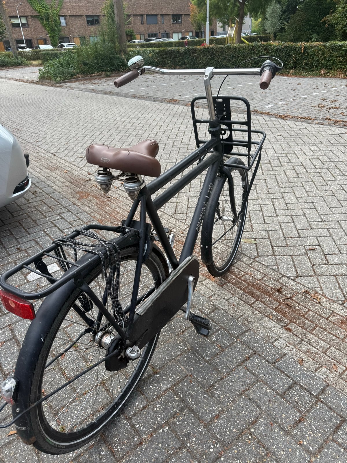 Cortina U4 Transportfiets Heren- Mat Zwart- 28 inc, Fietsen en Brommers, Minder dan 10 versnellingen, Ophalen, Overige merken