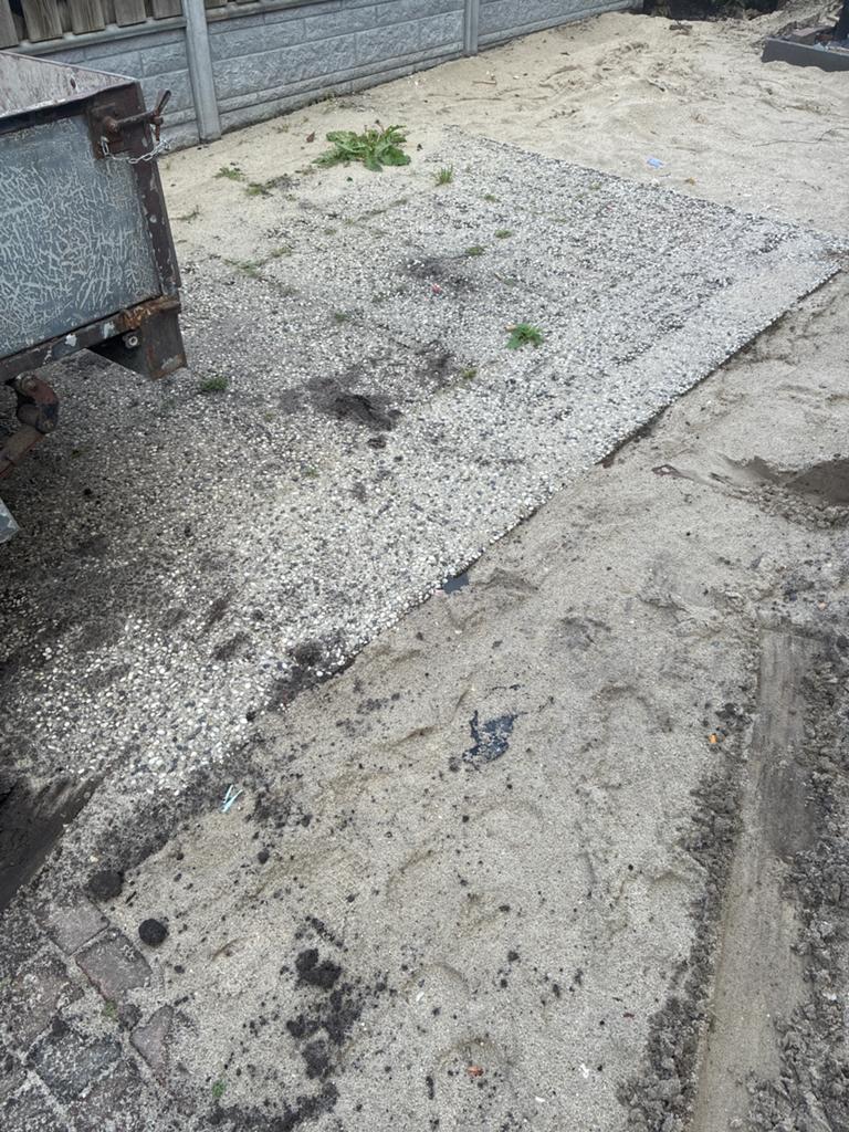 30 Grindtegels 50x50x5 cm met zand, Tuin en Terras, Ophalen, Zo goed als nieuw