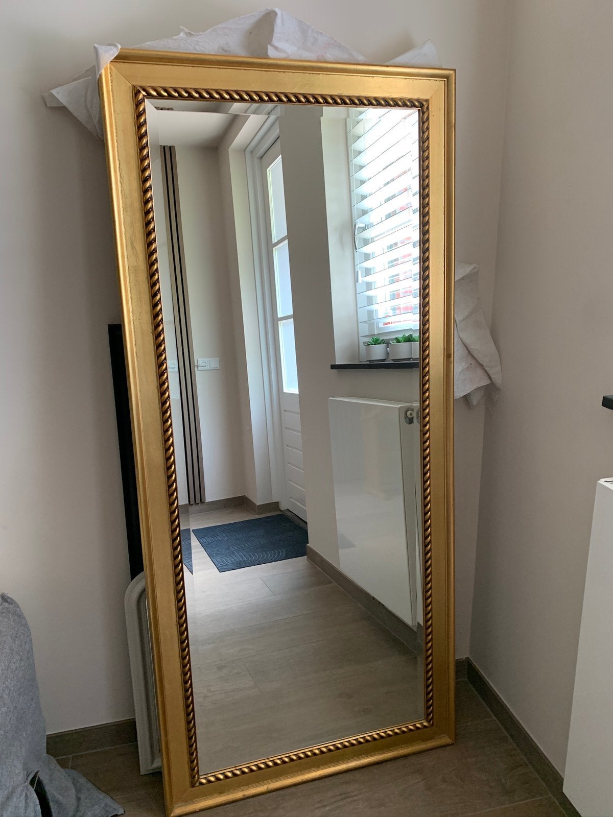 Facetgeslepen passpiegel, Huis en Inrichting, Woonaccessoires | Spiegels, Ophalen, Zo goed als nieuw, 75 tot 100 cm, 150 tot 200 cm