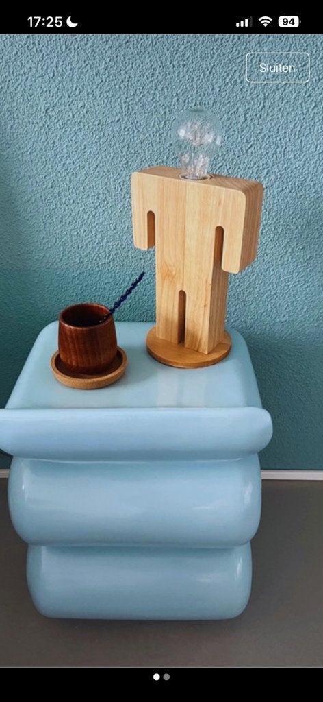 lamp, Zo goed als nieuw, Minder dan 100 cm, Modern, Hout