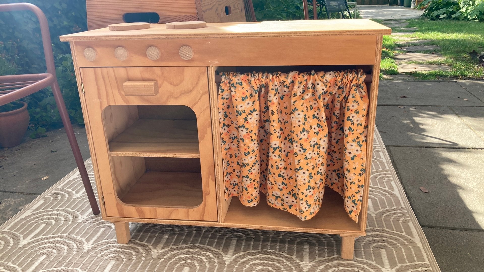 Houten speelkeukentje, Kinderen en Baby's, Speelgoed | Speelkeukens, Ophalen, Zo goed als nieuw