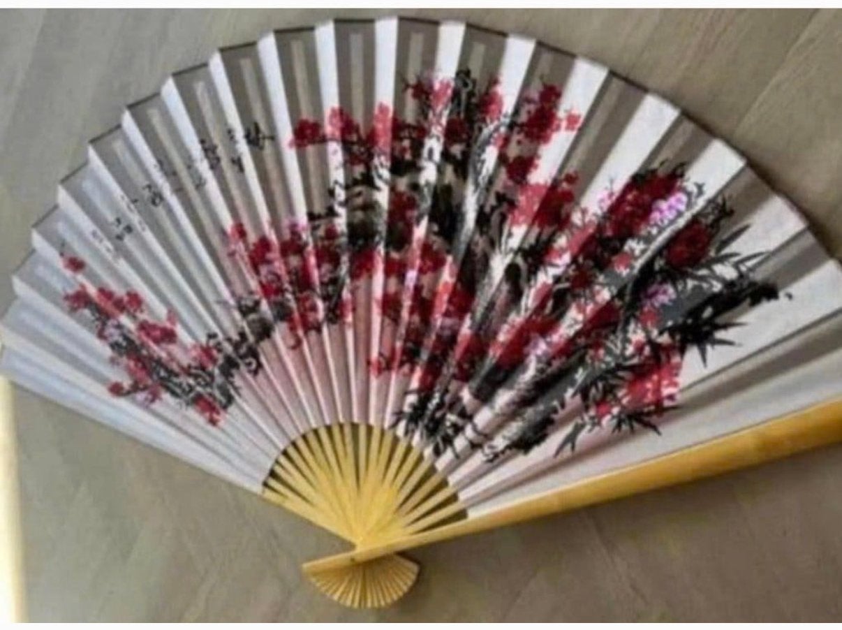 Chinese waaier groot model .(Wanddecoratie), Ophalen of Verzenden, Wanddecoratie